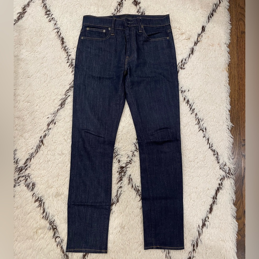 J Crew 484 Slim Stretch Destination Denim - Dark Wash Travel Jean